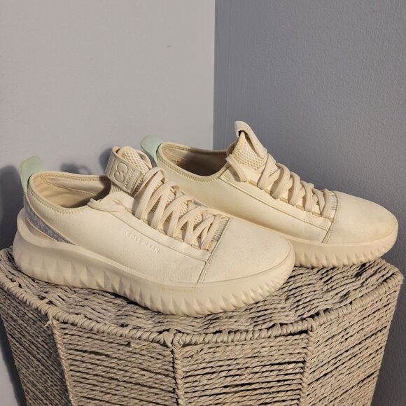 Cole Haan Mens Generation ZeroGrand II Birch White Sustainable Sneakers Size 7.5 main image 4